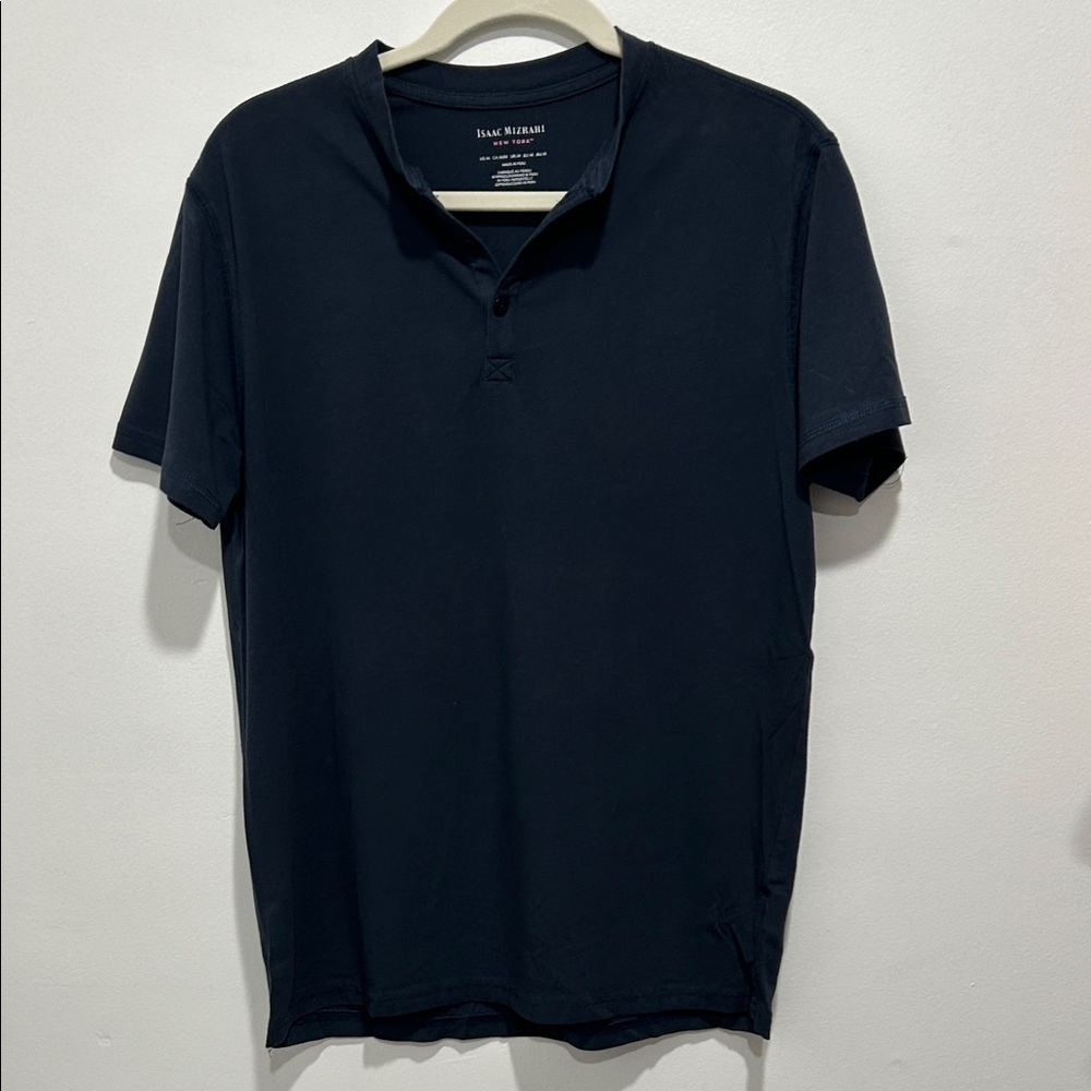 Isaac Mizrahi Men’s Short Sleeve Polo - Black